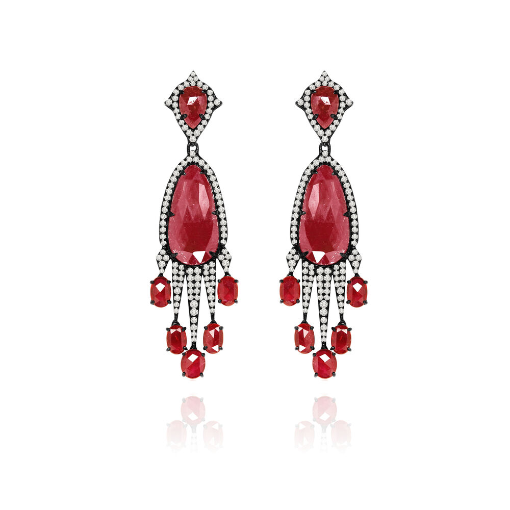Sutra Ruby Earrings | Annoushka jewelley